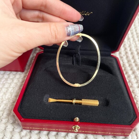 Cartier 18K Yellow Gold LOVE Bracelet – Size 15 - Picture 5 of 10